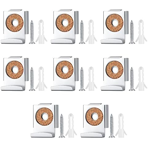 8 Piezas Soporte para Espejo Sin Marco Cover