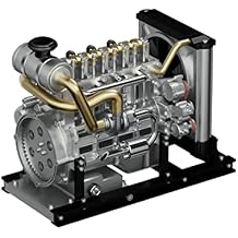 L4 Engine Kit That Runs, 300+Pcs 110 Metal Inline 4 Cylinder Engine DIY Assembly Kit, OHV Inline Diesel Engine Model with Cooling System Mechanical Educational Gifts for Adults
