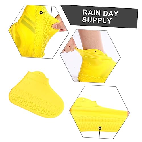 Cubrecalzado impermeable reutilizable ibasenice para lluvia, cubrebotas de silicona antideslizante miniatura 6