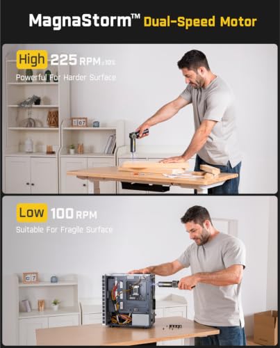 Image of Fanttik S1 APEX Electric Screwdriver, Pivot Handle Screwdriver, Max 7N.m High Torque, 2 Speed Options, 1 /4''Hex, Screen Interaction, Tech Tool for DIY Enthusiasts-Deluxe Edition
