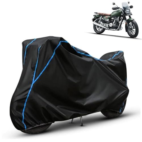 Image of Kerwa Waterproof Bike Cover Compatible with Honda Heness CB 350 | Dust Proof, UV-Resistant, All-Weather Protection Bike Body Cover, Windproof Elastic Bottom