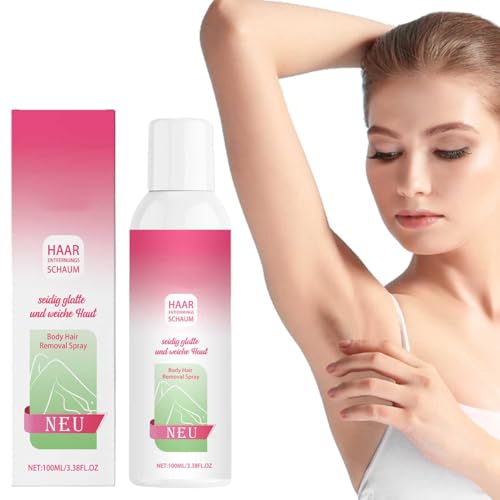 Premium Hair Removal Foam Hair Removal Spray, Mousse Depilatoria Indolora, Suaviza El Vello Rápidamente, Hidratante Y Suave, Suavidad Duradera, Nutritiva.Apta Para Piel Sensible.100ml