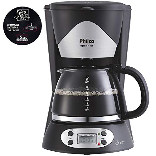 Cafeteira, Digital Ph14, 14 xicaras, Preto, 110V, Philco