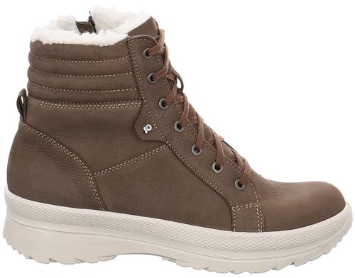 Bottines Jomos pour femme cuir nubuck marron chocolat taille 40 largeur H confort