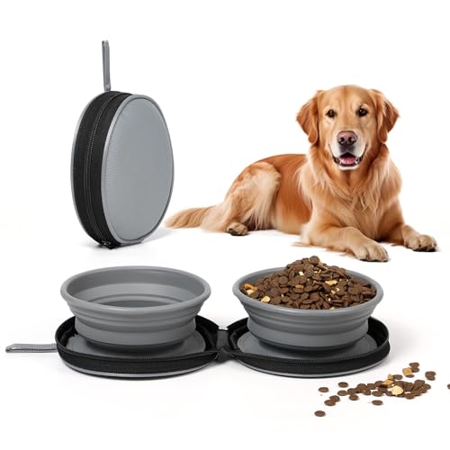 Ideamake Foldable Travel Dog Bowls