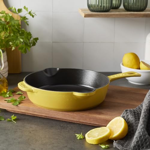STAUB Cast Iron 8.5-inch Traditional Deep Skillet - Citron by STAUB - Image 2