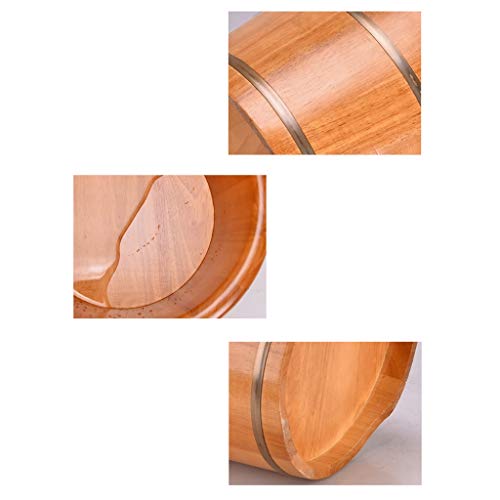 Baño de pies de madera para spa y masaje miniatura 2