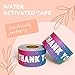 Madeful Water Activated Tape - Thank You Packing Tape for Sealing Boxes and Cartons - Gummed Tapes for Mail - Biodegradable Paper Shipping Tape for Small Business - 2