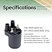FREPURDO 166-0761 & 166-0820 Ignition Coil for Onan Generator, 12 Volt Replacement Coil with Spark Plug Wires Compatible with Onan Engines P224, B43M, B48G, 5500, Points Models BF/NH/CCK