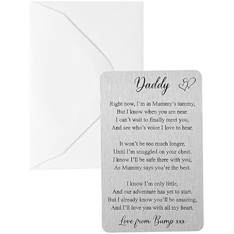 Personalised Metal Wallet Card for Dads Cover