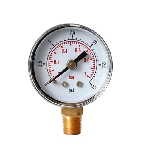 Manomètre de pression 1/8" BSPT pour réparer les pannes de pompe à eau et huile
