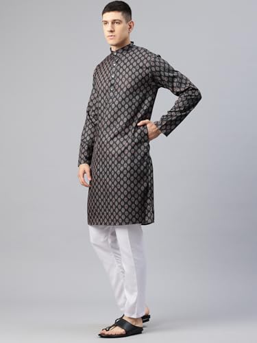 Image of Luxrio Kurta Set for Men Cotton Blend Kurta with Pyjama Set Ethnic Set