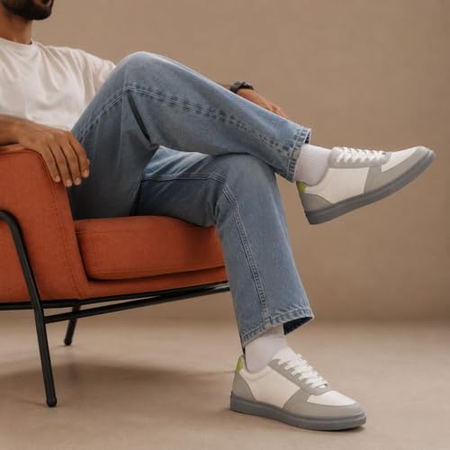 Image of Cruiser Men's Sneakers | Cushioned Insole Comfortable Shoes | Trendy & Stylish Modern Sneakers | Durable TPR Sole Casual Walking Footwear (2681)