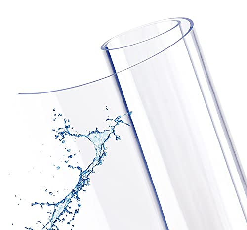 GSPURS Protecteur de Table Transparent, Nappe Transparente PVC écologique, Solide et essuyable d'épaisseur 1mm pour la Surface des Meubles de Salle àmanger(Size:50x50cm/20x20in) Cover