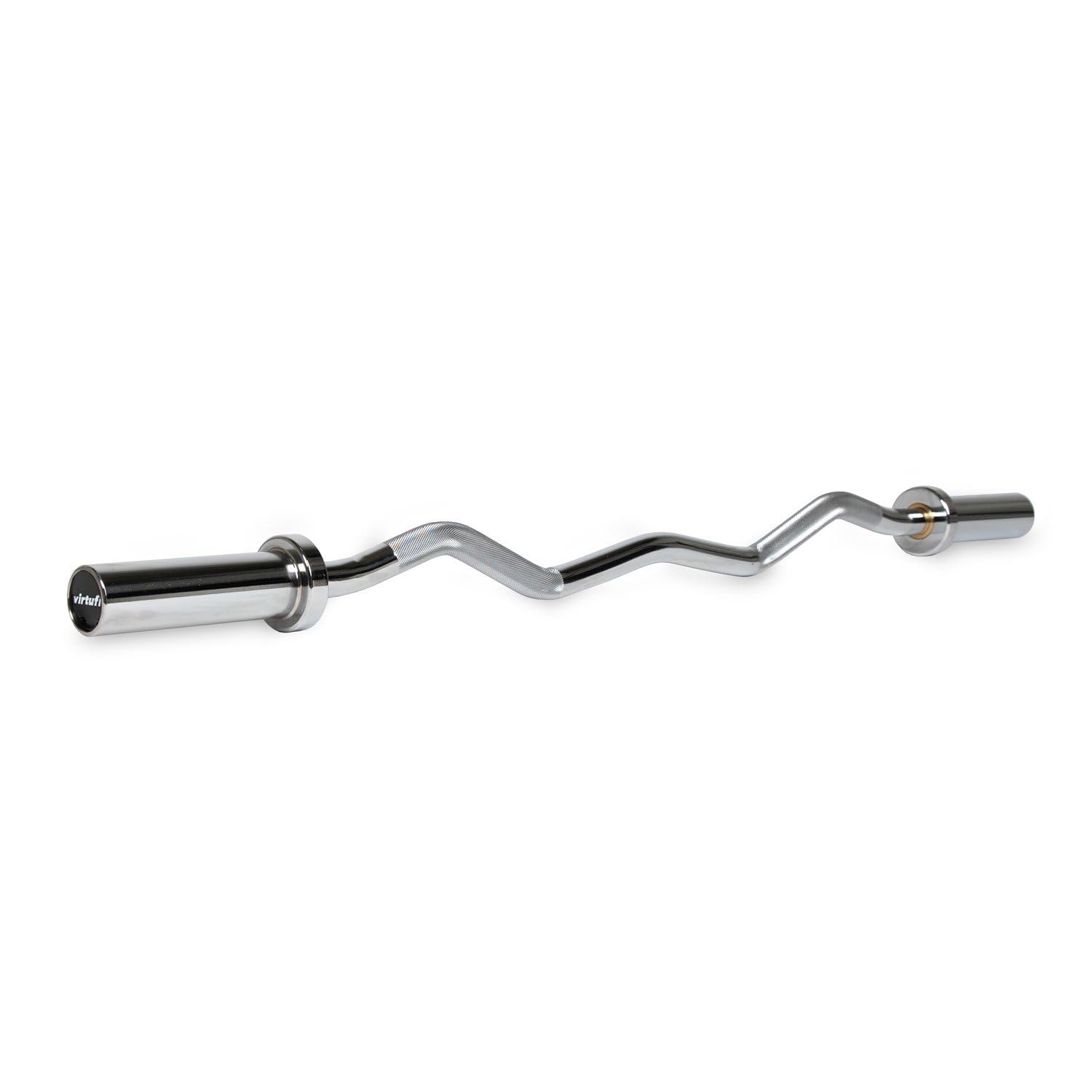 VirtuFit Olympic EZ Curl Bar Barre d'appui Curl 120 cm