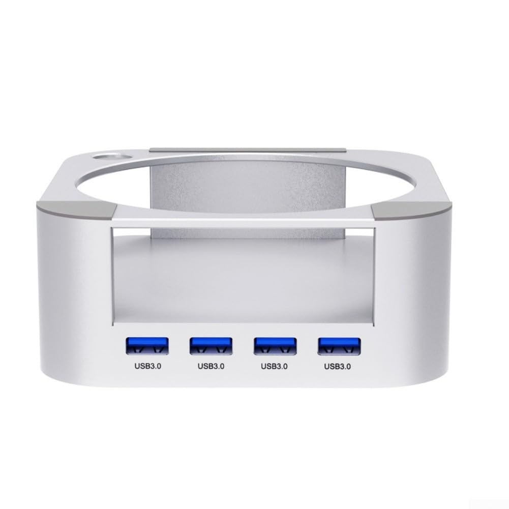 Stacja dokująca do komputera Mac do mini aluminium uchwyt pionowy USB 3.0 szybkie ładowanie, oszczędność miejsca, srebrna