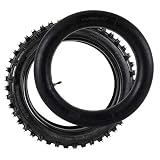 WPHMOTO 90/100-14 Off Road Dirt Bike Rear Tire and Inner Tube Set | Motorcross Motorcycle Tires and Innertube