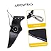 Toyvian 1Pc Wear Resistant Leather Arrow Bag Lightweight Comfortable Archery for All Arrow Lengths Suitable for Outdoor Hunting Daily Practice Fits Left Right Hand