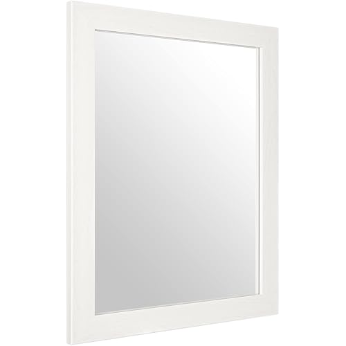 Ruomeng Rectangular Wall Mirror 16" x 20" for Bathroom, Bedroom, Entryway, Living Room, White