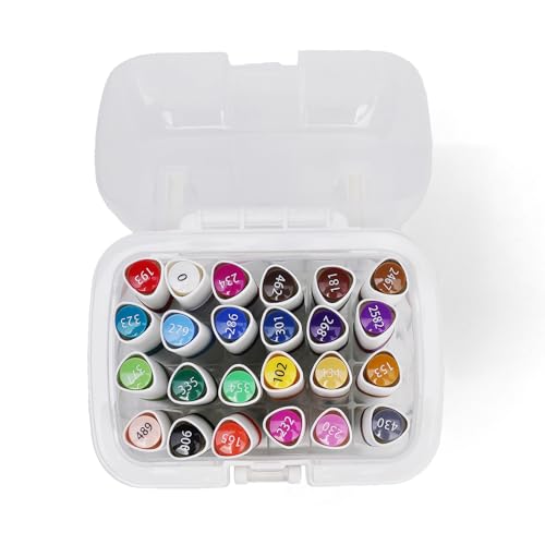 Image of Neomate 24 Pcs Dual-Tip Alcohol Markers Set | Non-Toxic Art Supplies For Kids & Adults | Chisel and Fine Tips For Drawing & Sketching Ideal For Coloring Books, Multicolor