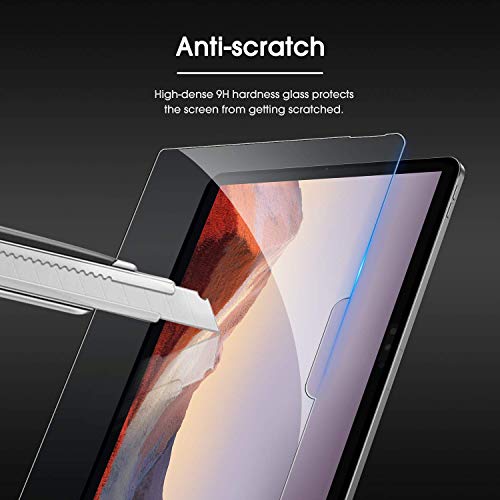 Omoton [3-Pack Screen Protector For Surface Pro 7 Plus 7 6 5 4 [12.3 Inch] - Tempered Glass/Guide Frame/Scratch Resistant (Not For Surface Pro 8) #TOP5