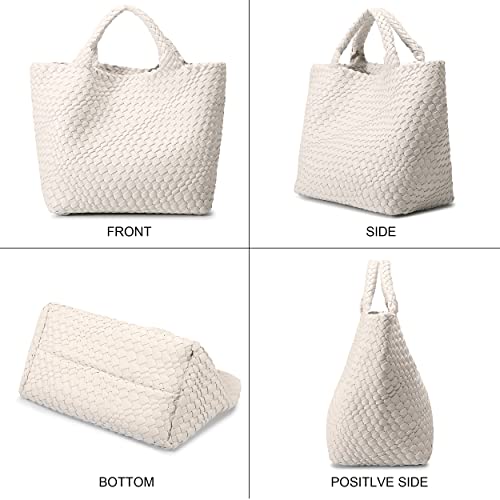 Image of Vegan Leather Purses for Women, Handmade Purses and Handbags Summer Beach Travel Tote Shoulder Bag | WOVEN