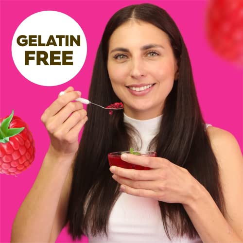 Simply Delish Natural Raspberry Jel Dessert - Sugar Free, Non Gmo, Gluten Free, Fat Free, Vegan, Keto Friendly - 0.7 Oz (Pack Of 12) #TOP2