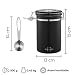 SILBERTHAL Bote café hermetico de acero inoxidable con cuchara | Tarro cafe...