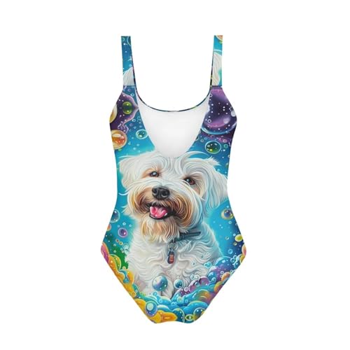 Image of Uourmeti Girls' One-Piece Swimwear Halter Bathing Suit Big Kids Summer Beach Swim Suits Swimming Wear