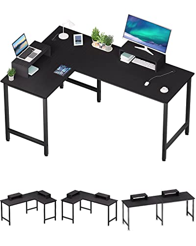 Amazon | Jiandi デスク l字デスク ゲーミングデスク 幅145cm L字型 