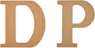 Plaid 8" Unfinished Wooden Letter Arts and Crafts DIY Projects, Models 63583 and 63595, 8 inch