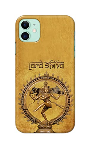 Image of PRINTFIDAA Lord Shiva As Nataraj Printed Designer Hard Case for Apple iPhone 11 (6.1 inch), A2221, A2111 Back Cover -(e) RPM1004