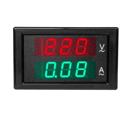 Voltmètre numérique AC ampèremètre 220V 380V double affichage LED - 2