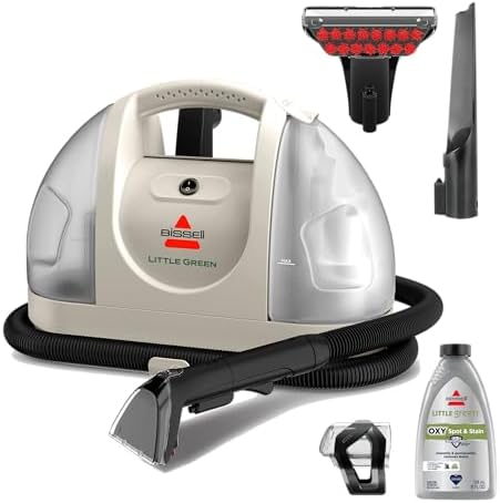 BISSELL Little Green Multi-Purpose Portable Carpet and Upholstery Cleaner, Car and Auto Detailer, with Exclusive Specialty Tools, Amazon Exclusive Limited Edition Color, Coastal Clean, 3353D