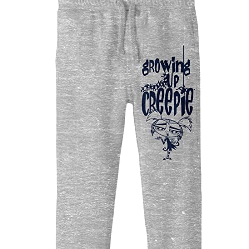 Bioworld Growing Up Creepie Large Logo Graphic with Character Art Youth Heather Gray Graphic Jogger Pants2