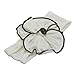 Lovely Ovely Unusal Cotton Girls Baby Flower Headband Hairband Bow White Big Flower