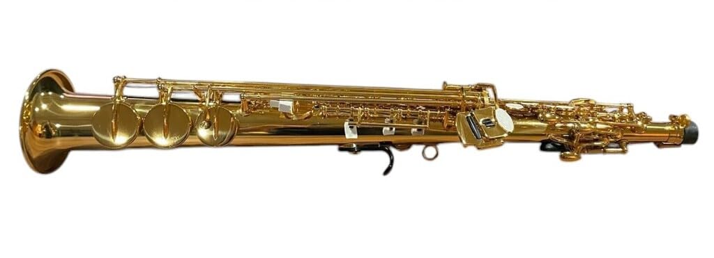 Saxofone Soprano Reto Sib 2 Tudel Dourado c/Estojo ZSS-600L