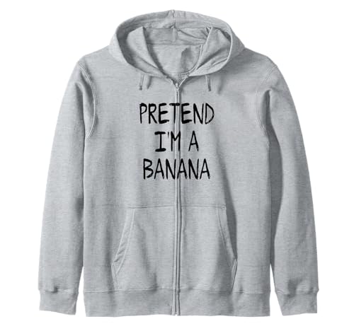 Pretend I'm a Banana Funny Lazy Halloween Costume Party Sudadera con Capucha