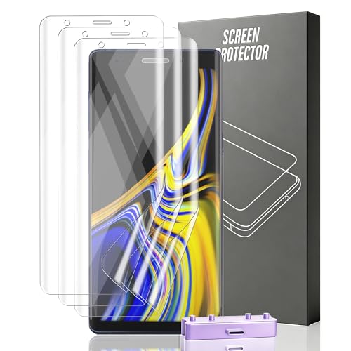Cmiuubrer 3 Pack for Samsung Galaxy Note 9 Screen Protector Flexible TPU Film Not Tempered Glass with Easy Installation Tool, Anti Scratch HD Clear Screen Protector for Samsung Galaxy Note 9