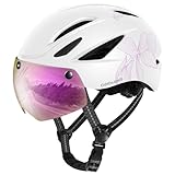 Odoland Adults Bike Helmet with Removable Magnetic Sun...