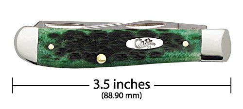 Image of Case WR XX Pocket Knife Pocket Worn Bermuda Green Bone Mini Trapper Item #9772 - (6207 SS) - Length Closed: 3 1 /2 Inches