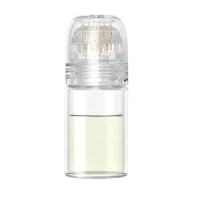 Serum Applicator Derma Stamp - Hydra Roller Titanium Needle Microneedling Roller Stamp - 0 25mm Serum is not
