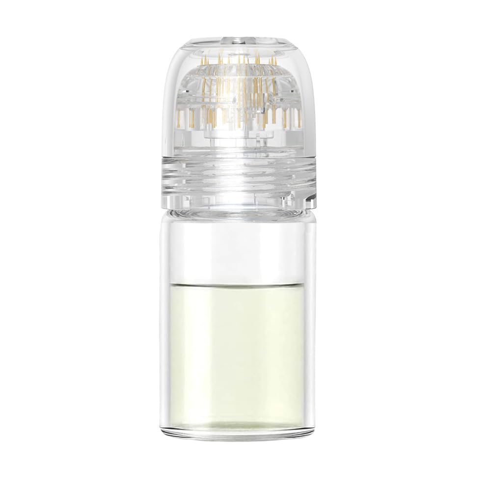 Serum Applicator Derma Stamp - Hydra Roller Titanium Needle Microneedling Roller Stamp - 0 25mm Serum is not