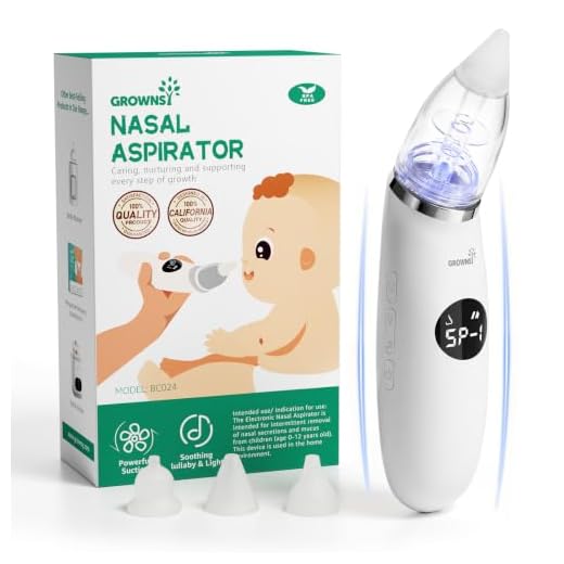 Baby Nasal Aspirator | Baby Nose Sucker | Baby Nose Cleaner, Automatic Booger Sucker for Baby, Rechargeable, with Pause & Music & Light Soothing Function