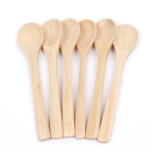 NUOMI Wooden Spoons Cooking Mixing Oval Spoons, Beechwood, Set of 12