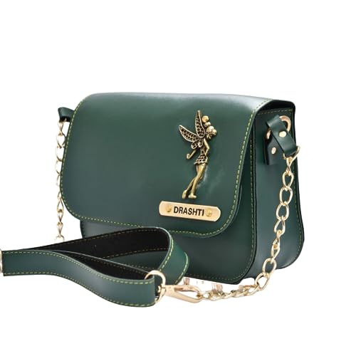 Customized Sling Bag | Personalised Chain Sling Bag Birthday Gift | For Women, Wife, Mother, Sister – Name