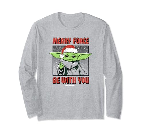 Idée cadeau Noël Star Wars Grogu t-shirt manches longues