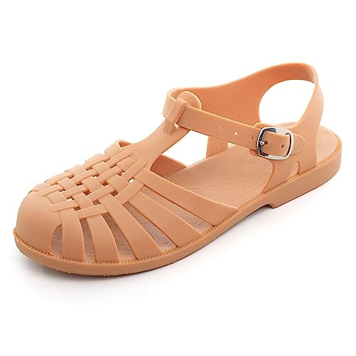 Image of Hee grand Crystal Jelly Heel Sandals for Women Summer Beach Jelly Shoes