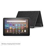All-new Fire HD 8 Plus tablet, HD display, 32 GB, our best 8' tablet for portable entertainment, Slate + Made for Amazon, Wireless Charging Dock