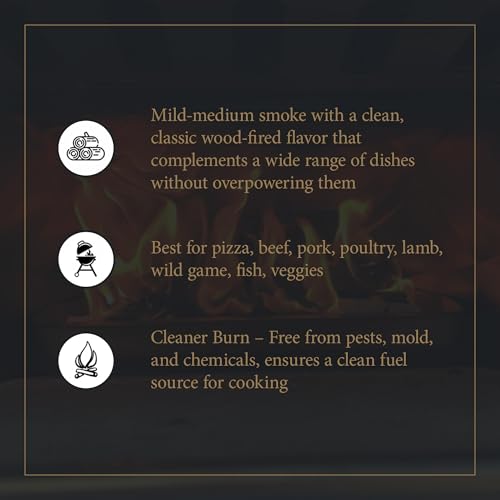 Cutting Edge Firewood - Premium Ultra Kiln-Dried Oak Logs, 16\" Luxury Box, 49 lb - Long-Lasting Firewood for Indoor & Outdoor Fires, Complete Starter Kit, Refined Aroma, Clean & Consistent Burn